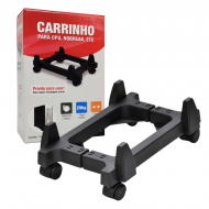 CARRINHO PARA CPU/NOBREAK ATE 20KG FORCE LINE PRETO