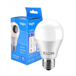 LAMPADA BULBO LED ELGIN 9W BIVOLT BRANCA FRIA 6500K