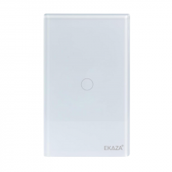INTERRUPTOR INTELIGENTE TOUCH WIFI+BLE BRANCO 1 BOTAO T307 1W EKAZA