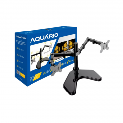 SUPORTE ARTICULADO COM BASE PARA DOIS MONITORES 1432 AQUARIO SIM 3000