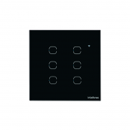 INTERRUPTOR INTELIGENTE TOUCH WIFI EWS 1006 PRETO 6 TECLAS INTELBRAS 4850027