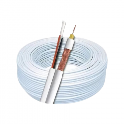 CABO COAXIAL PARA CAMERA PACIFIC 4MM DUPLA BLINDAGEM+2X26 AWG75 OHMS-80% 100M PNCA1010