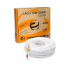 CABO COAXIAL PARA CAMERA CONNECT 4MM AWG75 OHMS80 26AWG CFTV 100M