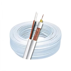 CABO COAXIAL PARA CAMERA CONNECT 4MM AWG75 OHMS80 26AWG CFTV 100M