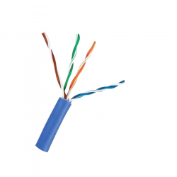 CABO DE REDE COBREADO AZUL CONNECT 4P 8 FIOS CFTV MUCA3199 ROLO 100M