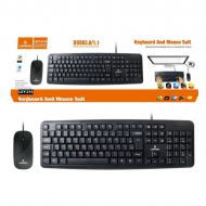 TECLADO E MOUSE COM FIO LEY-214 LEHMOX PRETO