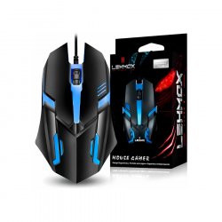 MOUSE GAMER COM FIO LEHMOX 3.0 USB LEY-206 1600 DPI PRETO