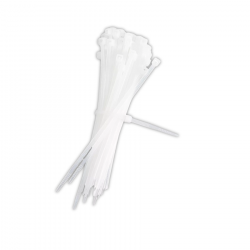 ABRACADEIRA DE NYLO 100MMX2,5 BRANCO RINO PACT 100UND.