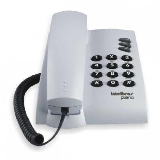 TELEFONE COM FIO PLENO CINZA ARTICO INTELBRAS 4080055 TELEFONE COM FIO PLENO CINZA ARTICO INTELBRAS 4080055