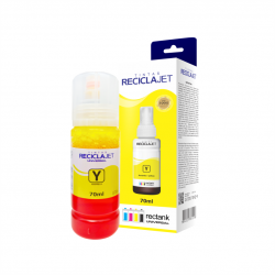 REFIL UNIVERSAL RECICLAJET AMARELA 70ML