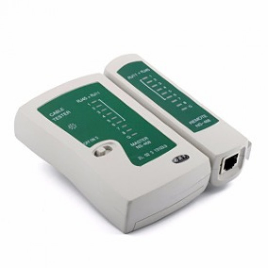 TESTADOR DE CABO RJ45 E RJ11 NETWORK CABLE TESTER- 0093 TESTADOR DE CABO RJ45 E RJ11 NETWORK CABLE TESTER- 0093