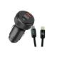 FONTE VEICULAR 2 USB-C PARA CELULAR CJ12-3 GOLD 60W 9.1a PRETO FONTE VEICULAR 2 USB-C PARA CELULAR CJ12-3 GOLD 60W 9.1a PRETO