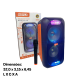 CAIXA DE SOM 3000W AMPLIFICADA HEYLI  HY1096 BT USB LIG TWS 8x2 BATERIA