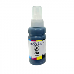 REFIL RECICLAJET EPSON 664 PRETO 70ML