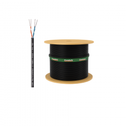 CABO DE REDE COBREADO PRETO CONDUTTI  2P 4 FIOS CFTV BONINA  305M