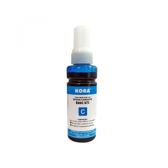 REFIL DE TINTA CIAN KORA EPSON MP64/72/73/74 C 70ML