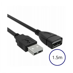 CABO EXTENSOR USB 1.5M USB MACHO X A FEMEA A GOLD WX-54