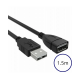 CABO EXTENSOR USB 1.5M USB MACHO X A FEMEA OIGOLD WX-54 CABO EXTENSOR USB 1.5M USB MACHO X A FEMEA OIGOLD WX-54
