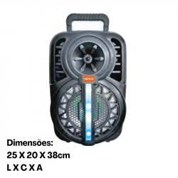 CAIXA DE SOM AMPLIFICADA HEYLI HY1039 BT USB LIG TWS 8