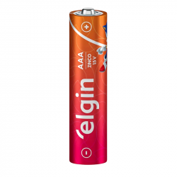 PILHA PALITO AA ZINCO ELGIN COM 4 UNI 1.5V