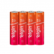 PILHA PALITO AA ZINCO ELGIN COM 4 UNI 1.5V
