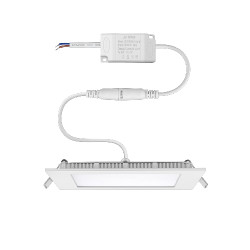 LUMINARIA LED 18W EMBUTIR QUADRADA ELGIN BRANCA FRIA 6500K