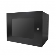 MINI RACK 8U 19P 350MM ACR MAX PRETO