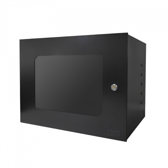 MINI RACK 19POL. 8U 350MM ACR MAX METAL PRETO