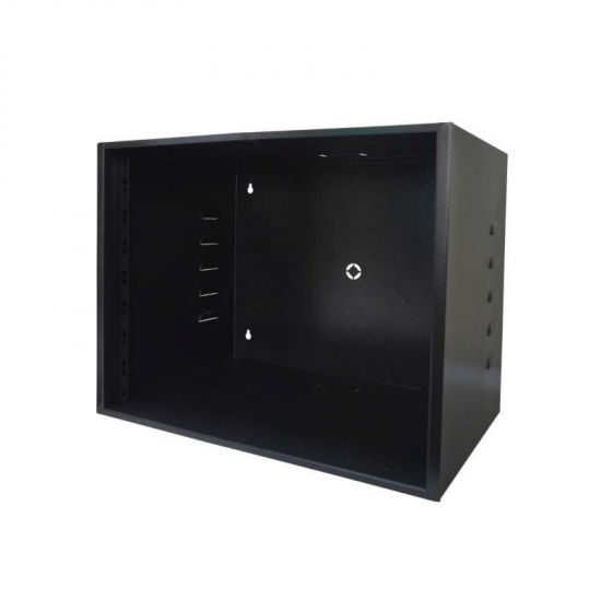 MINI RACK 19POL. 8U 350MM ACR MAX METAL PRETO