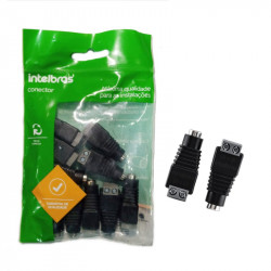 CONECTOR P4 FEMEA CONEX 1000 10 UND. INTELBRAS 4568007