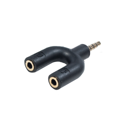 ADAPTADOR DE AUDIO EM Y 2x P2 FEMEA/P3 MACHO ATOMO