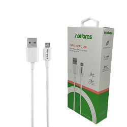 CABO PARA CELULAR USB-A/V8 PVC BRANCO EUAB12PB 1,2M INTELBRAS 4830063