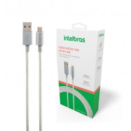 CABO PARA CELULAR USB-A/V8 NYLON BRANCO EUAB15NB 1,5M INTELBRAS 4830066