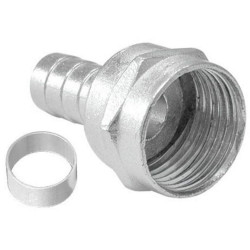 CONECTOR RG59 FEMEA COM ANEL MXT - 100 UNIDADES