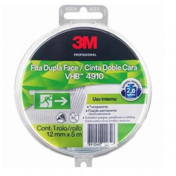 FITA ADESIVA DUPLA FACE 3M VHB 4910 12X5M