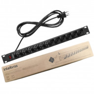 PROTETOR ELETRONICO PARA RACK 12 TOMADAS EPR 212+ INTELBRAS 4824303