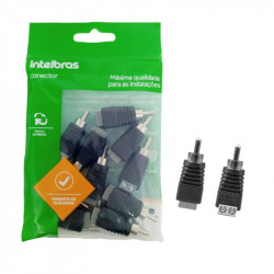 CONECTOR RCA MACHO CONEX 1000 10 UND. INTELBRAS 4568012
