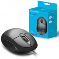 MOUSE COM FIO USB MULTILASER MO300 1200DPI PRETO