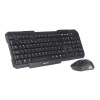 TECLADO E MOUSE SEM FIO K-W10BK C3TECH PRETO