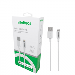 CABO PARA CELULAR USB-A/LIGHTNING PVC BRANCO EUAL12PB 1,2M INTELBRAS 4830062