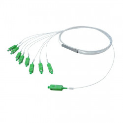 SPLITTER OPTICO 1X8 COM CONECTOR SC/APC 1M PLC108 VERDE