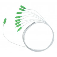 SPLITTER OPTICO 1X8 COM CONECTOR SC/APC 1M PLC108 VERDE