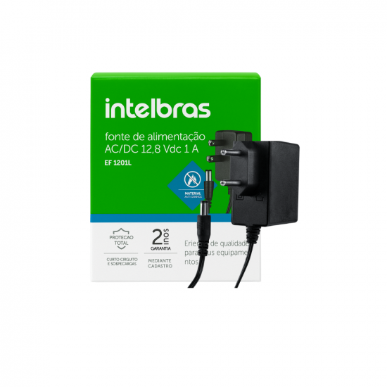 FONTE DE ALIMENTACAO EF 1201 L 12,8V 1A INTELBRAS 4820044