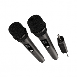 MICROFONE SEM FIO PULSE PRO DUPLO MIC ENTRY + RECEIVER SP801