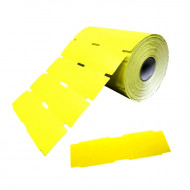 ETIQUETA PARA GONDOLA 105MMX30MM AMARELA 130G NAO ADESIVA RIO BRANCO UNIDADE