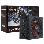 FONTE ATX GAMER 600W COWBOY KP-535 COM CABO KNUP