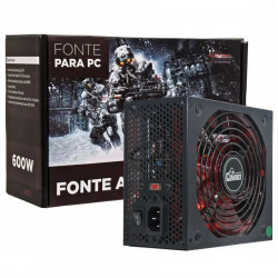 FONTE ATX GAMER 600W COWBOY KP-535 COM CABO KNUP