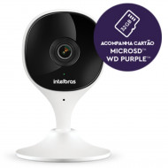 CAMERA INTERNA WIFI FULL HD IMX C C/ MICROSD 32GB INTELBRAS MIBO 4565614 BRANCA