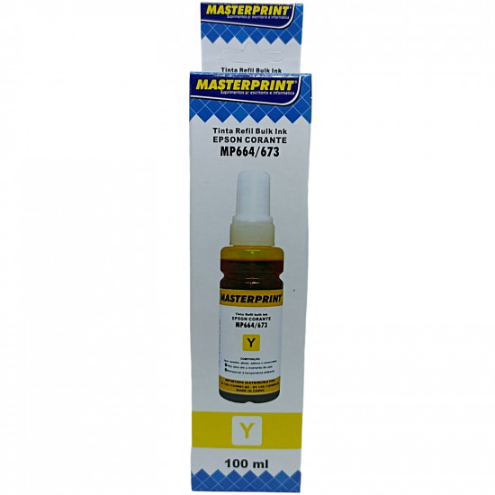 REFIL DE TINTA AMARELO MASTER EPSON MP64/72/73/74 Y 100ML REFIL DE TINTA AMARELO MASTER EPSON MP64/72/73/74 Y 100ML