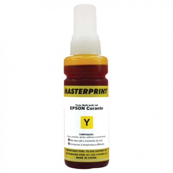 REFIL DE TINTA AMARELO MASTER EPSON MP64/72/73/74 Y 100ML REFIL DE TINTA AMARELO MASTER EPSON MP64/72/73/74 Y 100ML